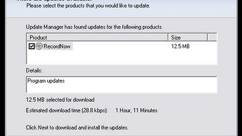 Recordnow Updates - Fix Roxio Update Manager UM.MSI Problem