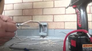 Concrete anchors hammer set
