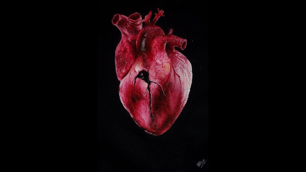 Broken Heart 💔|Hyper|Realistic|Oil Pastel|Drawing