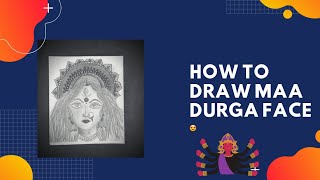 HOW TO DRAW MAA DURGA FACE screenshot 4