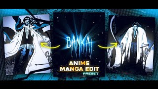 Bankai trending manga edit ~[alight motion] preset
