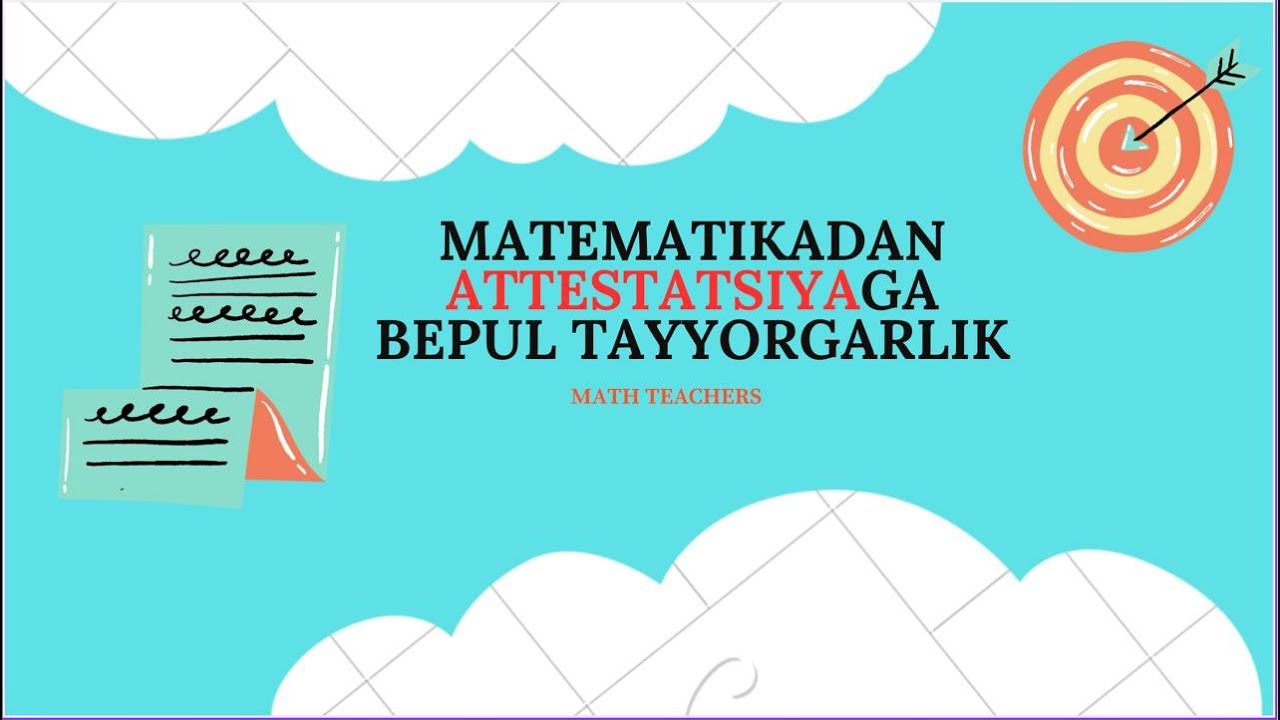 Attestatsiya uchun 1 oylik bepul test guruh taqdimoti