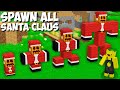 Why did I SPAWN ALL THE RAREST SANTA CLAUS in Minecraft ? NEW SECRET GOLEM !