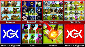 Nextbots In Playground Mod Update 4.3.6 Experiment Explode All New Character Zoochosis in Death Hole