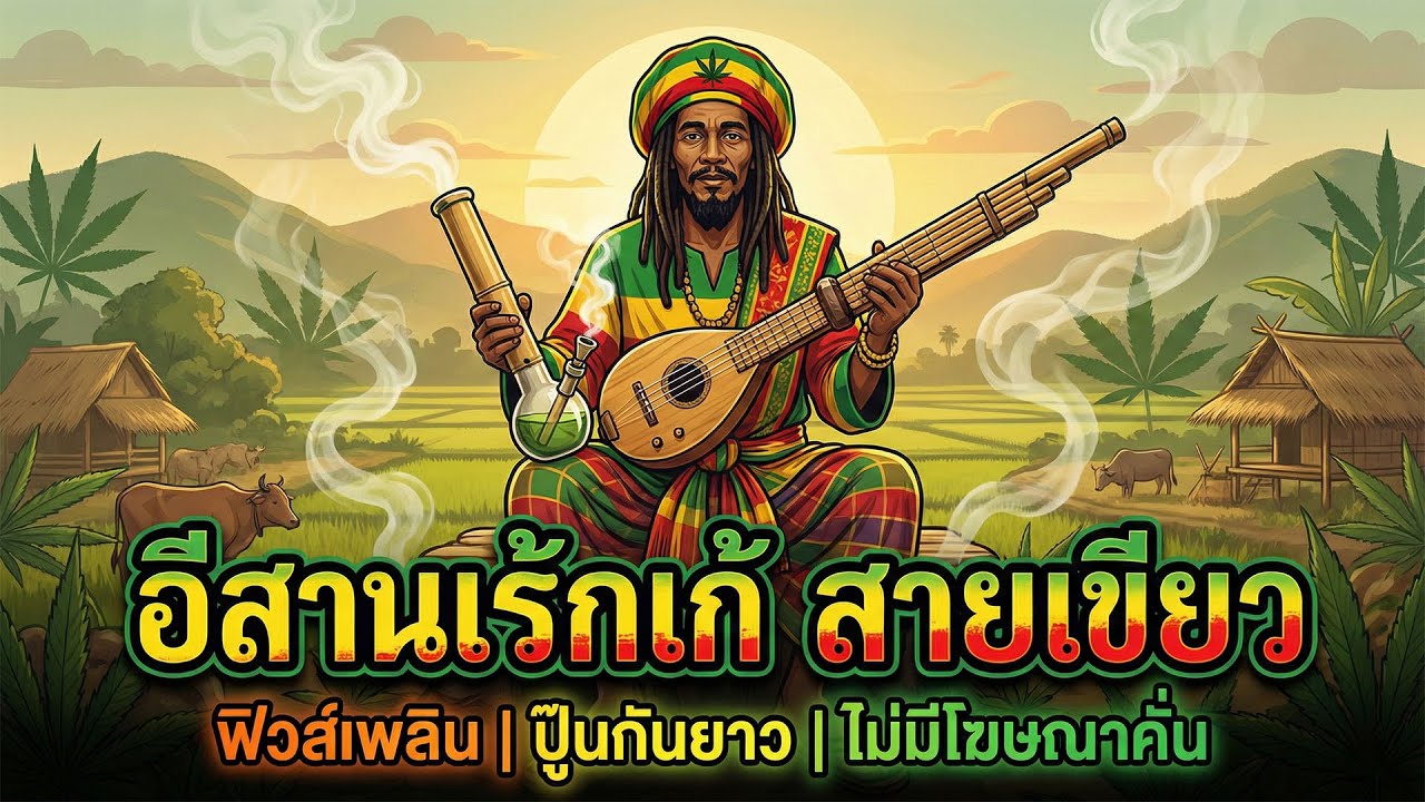 รวมเพลงเรกเก้-อีสาน 🎵อินดี้มาใหม่ ฟังยาว 1 ชั่วโมงเต็ม มาแรงที่สุดในตอนนี้ (Longplay)