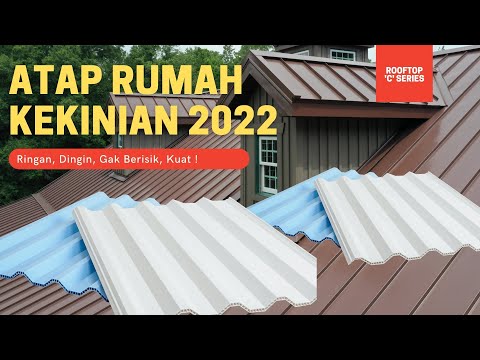 Atap rumah minimalis kekinian. ( Ringan, kuat, tidak panas, tidak berisik ) Joss lah pokok'e !