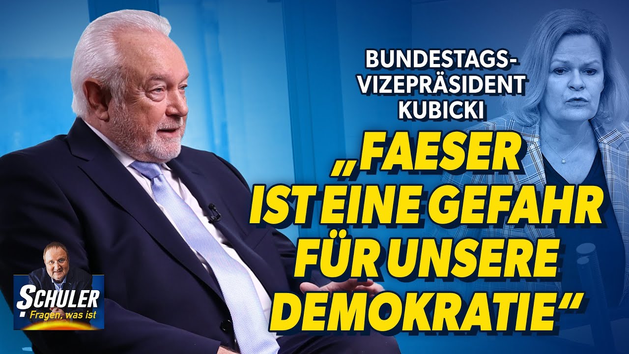 Bundestags-Vizepräsident Kubicki: „Faeser ist eine Gefahr für unsere Demokratie“