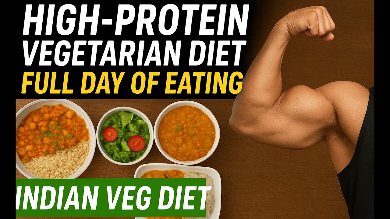 High Protein Vegetarian Diet for Muscle Building | Full Day of Eating ...