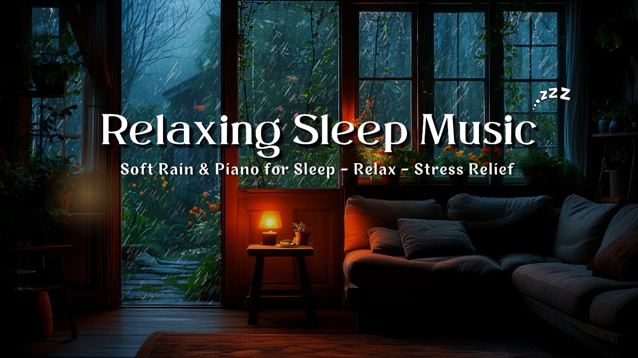 🌙 Deep Sleep Music Rain Ambience 🌧️ Soft Piano for Anxiety Relief ...
