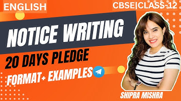 NOTICE Writing Format | Tips and Tricks | Example |CBSE Class 12 | English Notes | Class 10