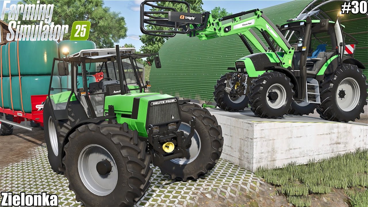 MOWING GRASS AND BALING SILAGE BALES│Zielonka│FS 25│30