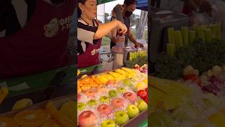 Refreshing Mix Fruit juice -Fruits Cutting Skill