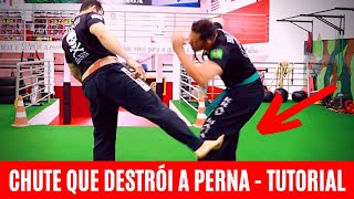 CHUTE QUE DERRUBA DE VERDADE - APRENDA CHUTAR FORTE - KRAV MAGA