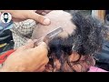 Hard Dandruff Remove Head Shave for Men's Tutorial😇 Attractive Dandruff Treatment headshave 😳