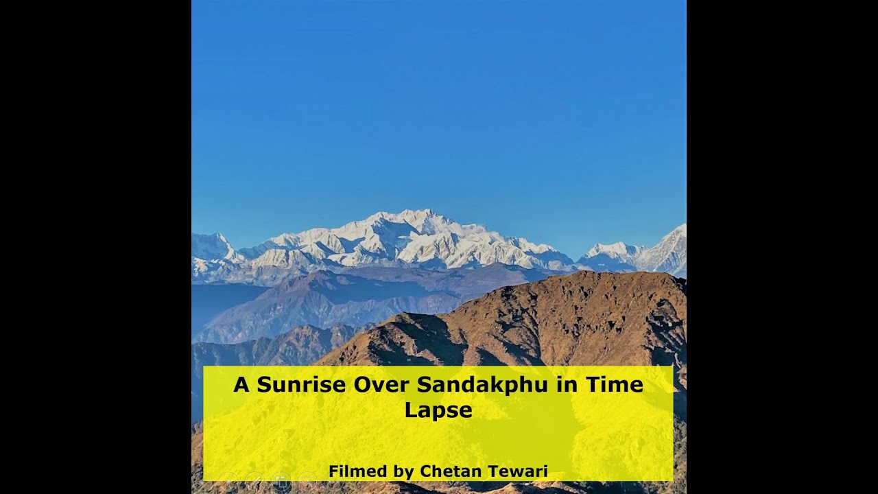 A Sunrise Over Sandakphu in Time Lapse