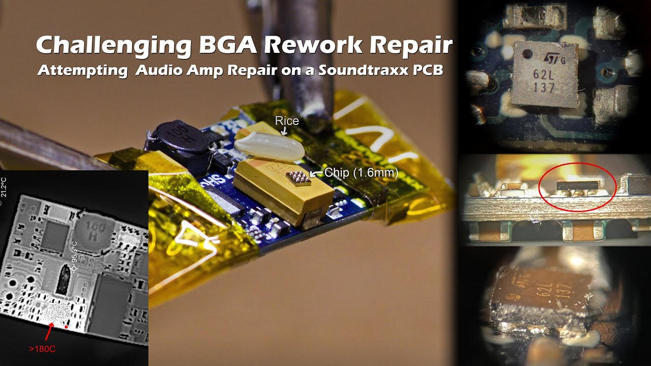Photo inspiration: Picture Idea: Attempting A Bga Flip Chip Repair Of A Soundtraxx Pcb