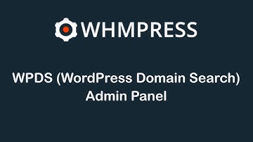WPDS (WordPress Domain Search) Admin Panel