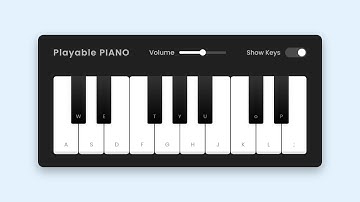 HTML , CSS, JS - JavaScript تصميم بيانو رائع باستخدام