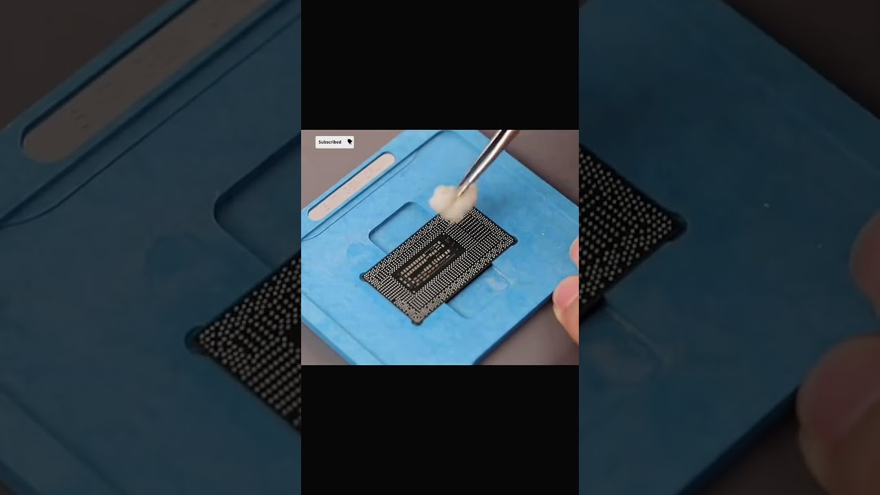 macbook Reballing Intel CPU  | macbook cpu chip level repair 