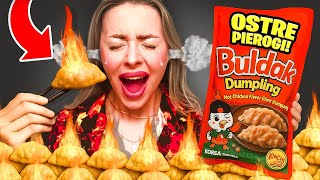 Download Lagu We are testing the SPICEST Buldak dumplings! MP3