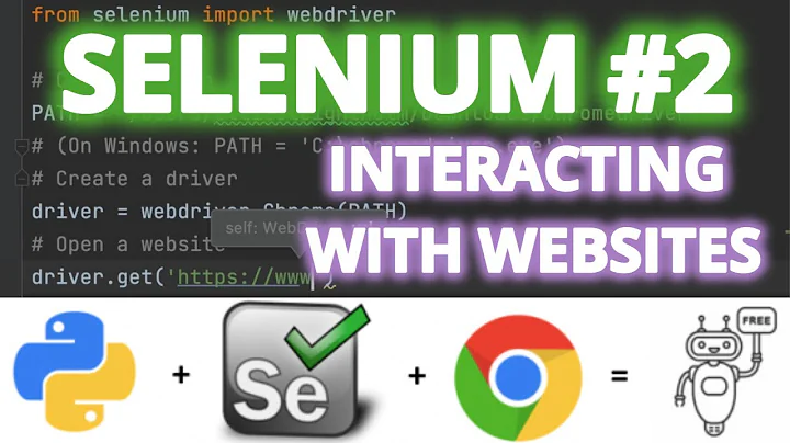 Python Selenium Tutorial #2 - HTML Interaction & Web Scraping