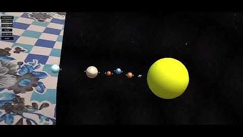 AR Application :- 3D Solar System Model  Week 4 TechXR AR/VR development Course Assignment