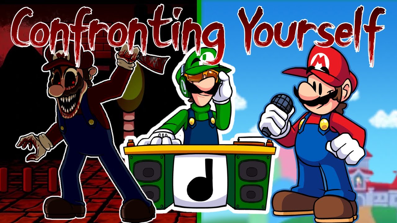 Confronting Yourself but is Mario.EXE vs Platformer Panic Mario - Friday Night Funkin Cover