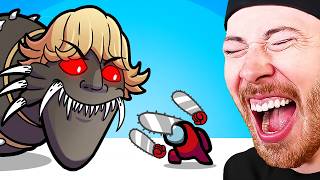 Among Us Vs 67 Hungry Worm! *FUNNY MINI CREWMATE*