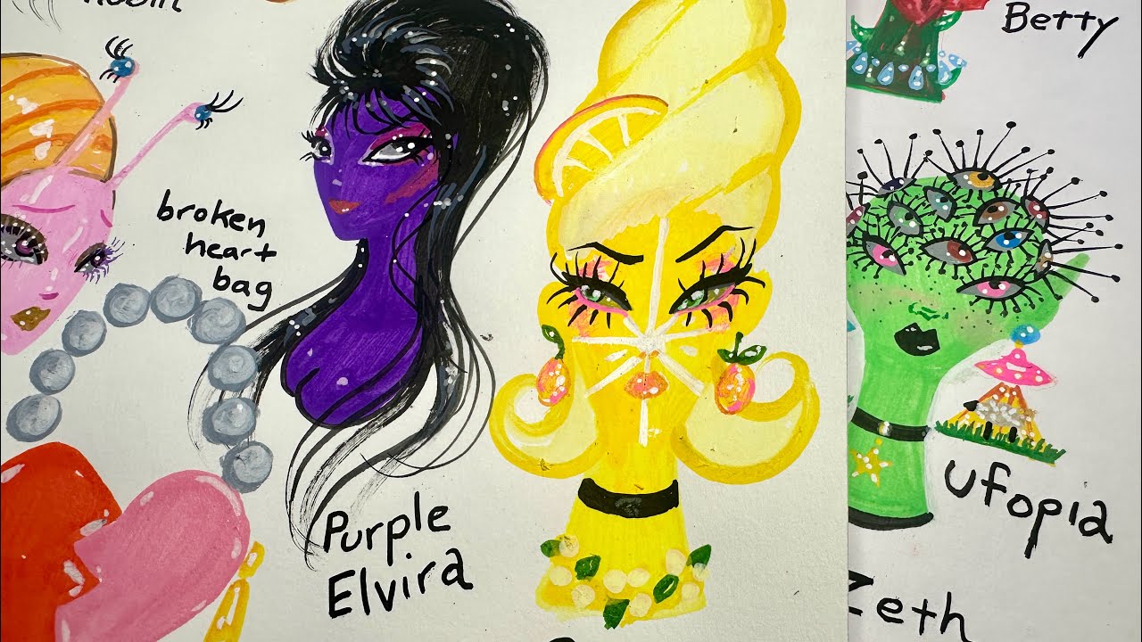 Drawing Halloween Looks Everyday Episode 31 (Last Day) YouTube