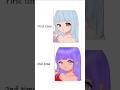 My Anime Coloring Only – First Time vs 2nd Time #ibispaintx #animecoloring #Shorts#video #glowifyart