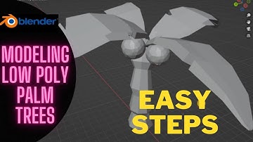 Modeling a Low poly Palm Tree in Blender | Blender Beginner Tutorial