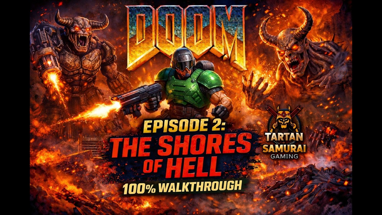 Ultimate Doom Episode 2: The Shores of Hell 100% Walkthrough with ...