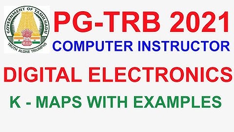 TRB Computer Instructor 💥DIGITAL ELECTRONICS  Karnaugh Map  with Examples   | VIBRANT ONLINE ACADEMY
