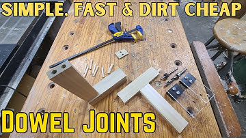 Simple Jig Makes Fast, Easy, Cheap and Accurate Dowel Joints.