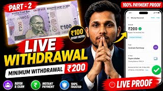 Part-2 Live Withdrawal 😱 | ₹100 Per Refer 🖇️Live Payment Proof 2026 💸 Goshare Earnheap #techajay204