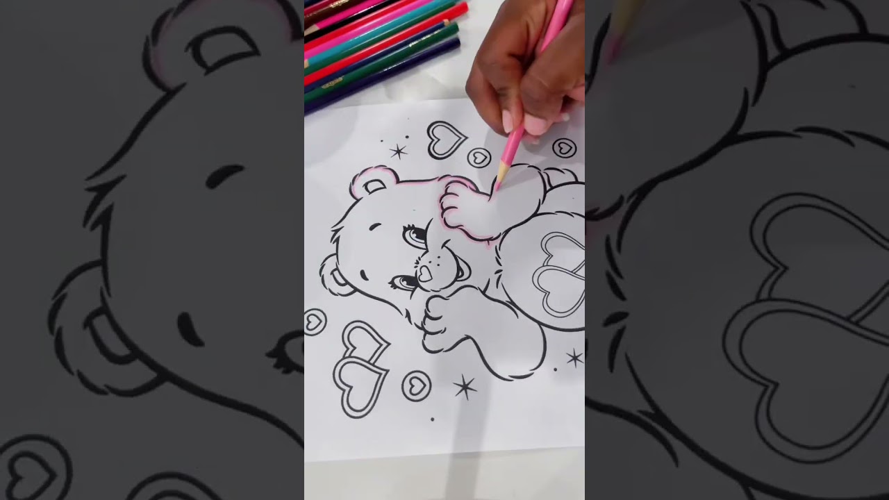 Color With Me / Satisfying Coloring / Care Bear Coloring Sheet