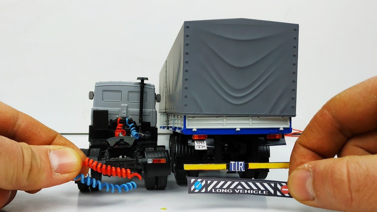 Тюнинг масштабных моделей! Как сделать брызговики и шланги на грузовик ...