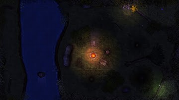 Animated Dynamic Map | Campsite | Night Grid