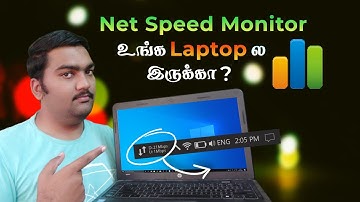 Internet Speed monitor on Taskbar in Tamil! | Windows 10