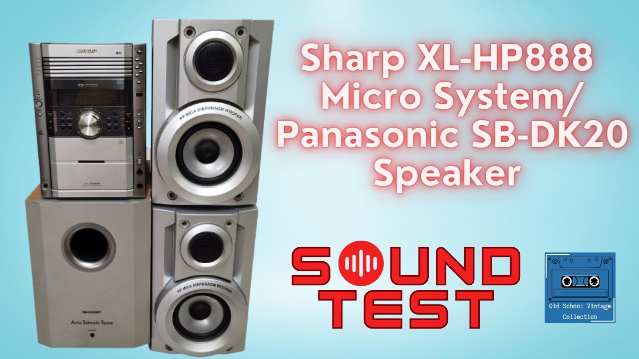 Sharp XL-HP888 Micro System/CP-SW888V Active Subwoofer Sharp XL-HP888 Micro System/CP-SW888V Active Subwoofer