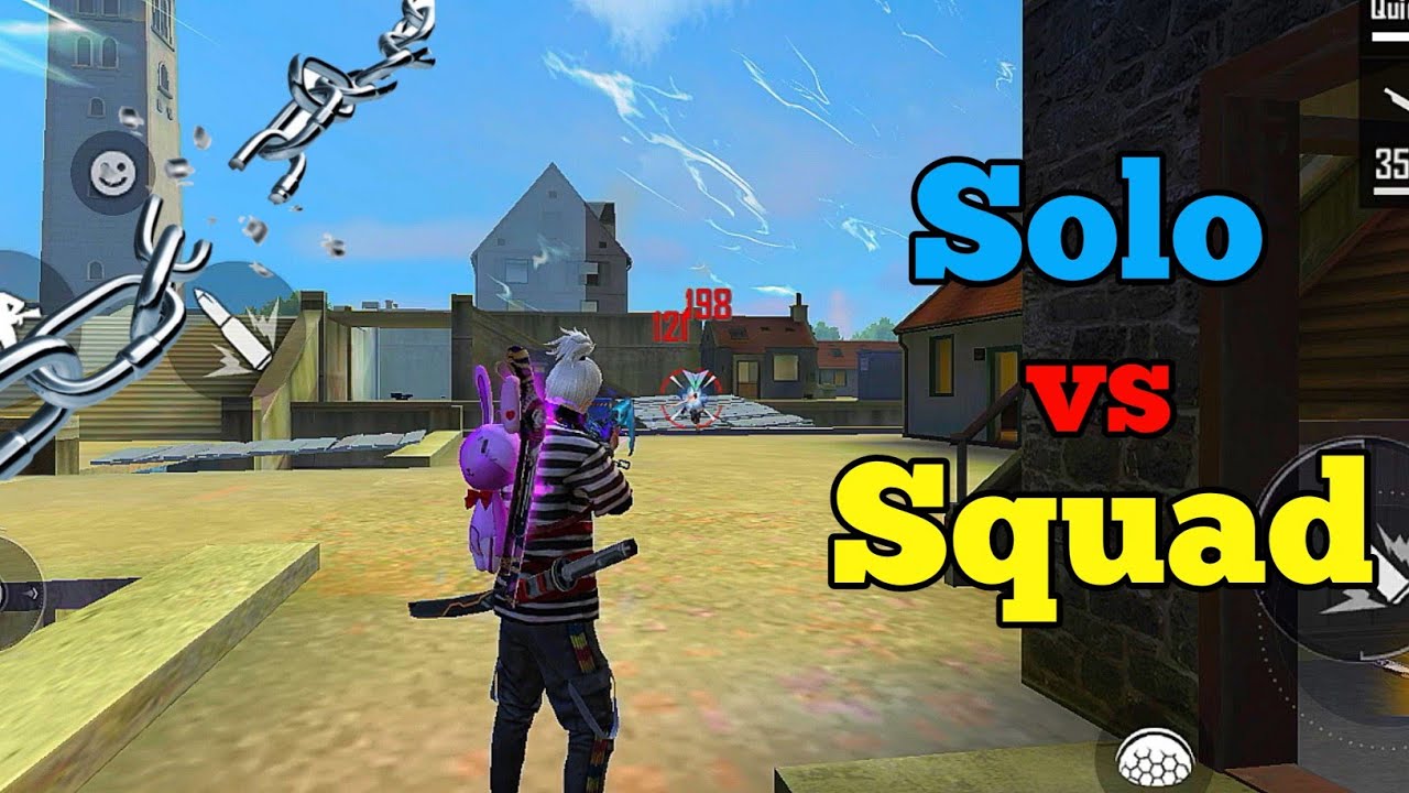 Solo Vs Squad Full Gamplay || Crazy Solo Vs Squad Free Fire - YouTube
