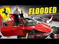 Rebuilding FLOODED Ferrari 458 with MY SON - CAR STARTS!!!