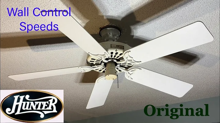 52" Hunter Original Ceiling Fan (White, 2.0 Amp, 2025 Remake) (wall control speeds)