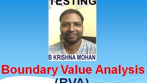 MANUAL TESTING - BOUNDARY VALUE ANALYSIS