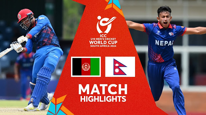 Afghanistan v Nepal | Match Highlights | ICC U19 CWC 2024