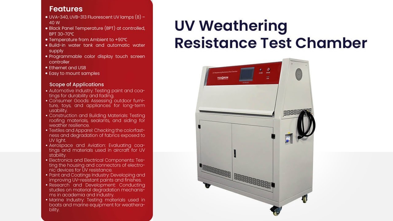 UV Weathering Resistance Test Chamber