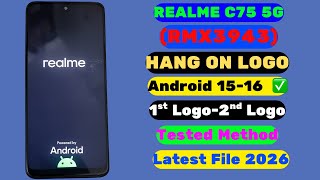 Realme C75 5G (RMX3943) Hang On Logo Fix