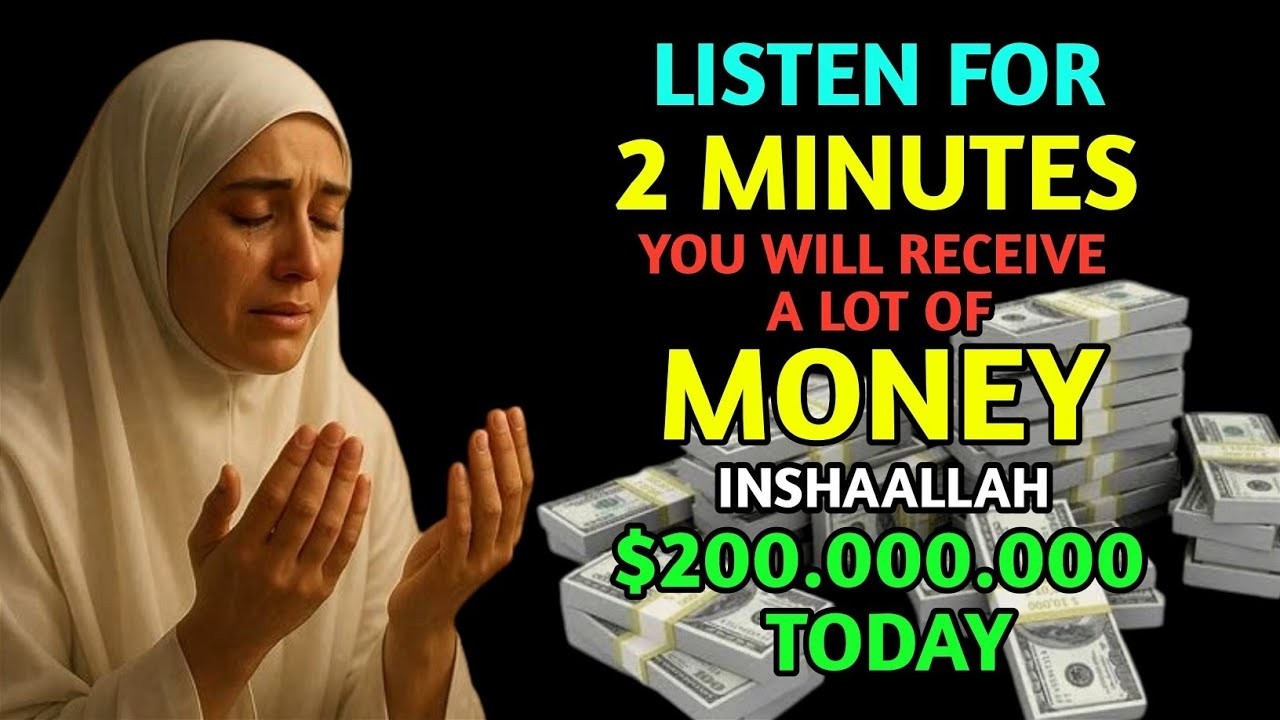 AFTER 2 MINUTES YOU WILL RECEIVE A LOT OF MONEY – DUA FOR RIZQ AND WEALTH – DUA FOR RIZQ IMMEDIATELY