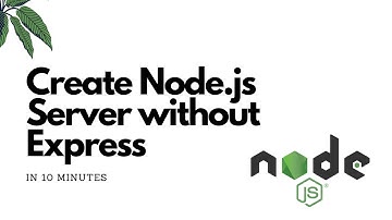 Create a Basic Node.js Server without Express (10 mins) | Node Tutorial
