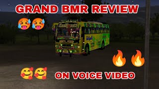☺️Grand Bmr Review/ On voice video🥰🥰 GRAND BMR FOR BUSSID🥰🥰